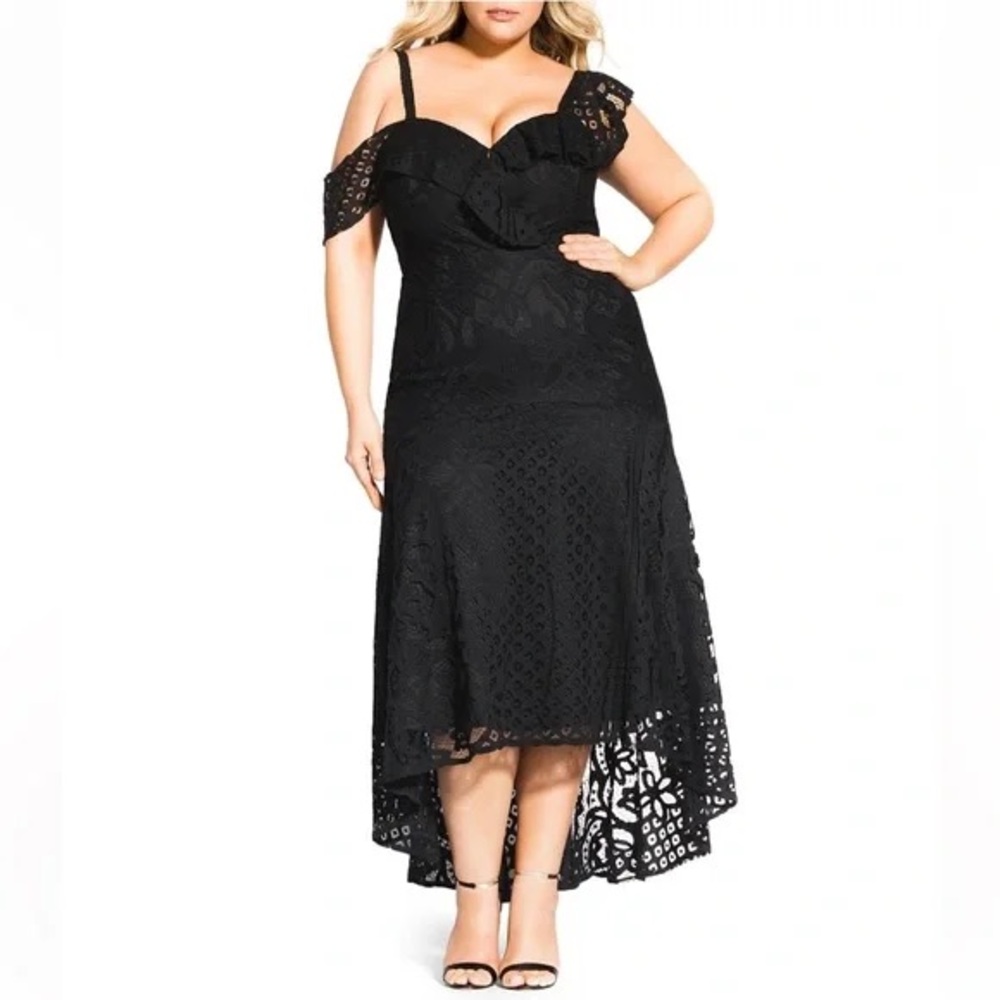 City chic femme fatale dress